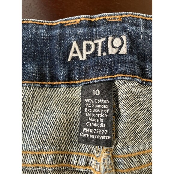Apt 9 Womens Maxwell Fit Boot Cut Blue Jeans Size 10 - Picture 2 of 5